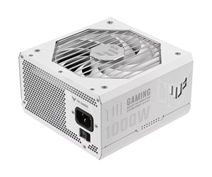 Strømforsyning (PSU) - ASUS TUF GAMING 1000G - White - ATX 3.0 Strømforsyning (PSU) - 1000 Watt - 135 mm - ATX 3.0 - 80 Plus Gold sertifisert - 90YE00S5-B0NA00