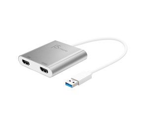 Skjermkabel - j5create USB 3.0 Type-A to Dual HDMI - 20cm - JUA365-N