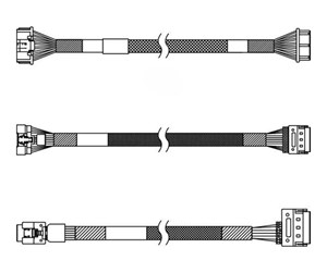 Diverse kabel - Lenovo storage cable kit - 4X97A88014