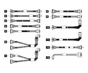 Diverse kabel - Lenovo storage cable kit - 4X97A88459