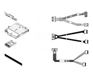 Kabinett tilbehør (kjølepasta mv.) - Lenovo - server 2 x 2.5" NVMe backplane kit - 4XH7A83861