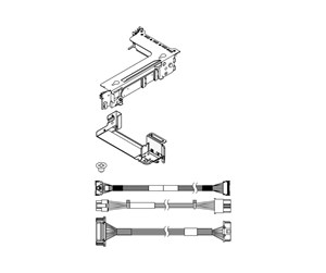 Kabinett tilbehør (kjølepasta mv.) - Lenovo - server riser kit - 4XH7A82904