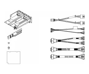 Kabinett tilbehør (kjølepasta mv.) - Lenovo - server riser kit - 4XH7A85888