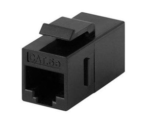 Tilbehør - Deltaco 396-8 Connector for keystone mounting UTP (unshielded) Cat5e female female - 396-8