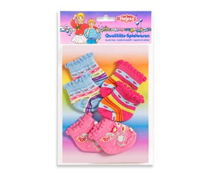 Dukker, Bamser & Utstyr - Heless Doll socks Colored 3 pairs 35-46 cm - 873