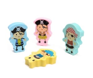 Skole - LG-Imports Erasers - Pirate 2 pcs. - 6472