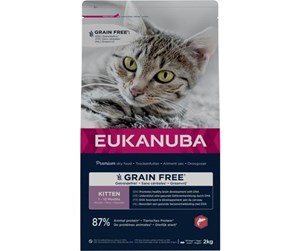 Katt - Eukanuba Euk Cat Kitten Grainfree Salmon 2 kg - EK210200