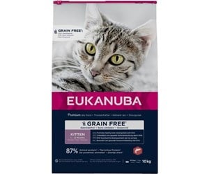 Katt - Eukanuba Grainfree catfood with Salmon, Kittens, 10 kg - EK211000