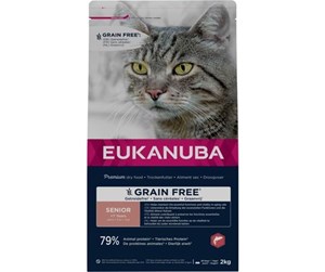 Katt - Eukanuba Euk Cat Senior Grainfree Salmon 2 kg - EK230200