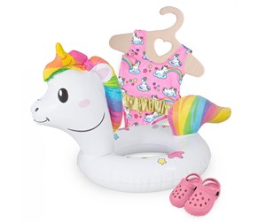 Dukker, Bamser & Utstyr - Heless Dolls Swimming set Unicorn 35-45 cm - 66