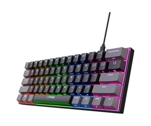 Tastatur - Trust GXT867 ACIRA 60% - Gamingtastatur - Nordisk - Svart - 25452