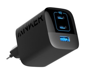 Mobil - Adaptere og ladere - Anker 336 Charger 67W 1x USB-A 2x USB-C Power Adapter - Black - A2674G11