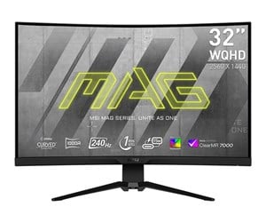 Skjerm - 32" MSI MAG 325CQRXF - 2560x1440 - 240Hz - Rapid VA - 15W USB-C - MAG 325CQRXF