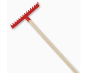 Utendørsleker - Androni Plastic Rake with Wooden Handle - 4222-0000