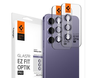 Mobil - Andre tilbehør - Spigen Glass tR EZ Fit Optik Pro 2 Pack - violet - Samsung Galaxy S24 - AGL07443