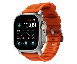 Smartklokke - Tilbehør - Nomad Rugged Strap - orange/silver - AW Ultra 2/1 (49mm) 9/8/7 (45mm)/6/SE/5/4 (44mm)/3/2/1 (42mm) - NM01287285