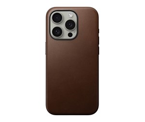 Mobil - Deksel og etui - Nomad Modern Leather Case - brown - iPhone 15 Pro - NM01614685