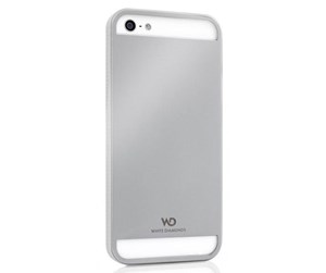 Mobil - Deksel og etui - WHITE DIAMONDS Mobile Phone Cover Metal for iPhone 5 Silver - 1210MMPUR45