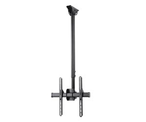 Veggmontering, AV-braketter & AV-møbler - Hama TV Ceiling Mount VESA up to 400x400 65" Black 65" 200 x 200 mm - 00220878