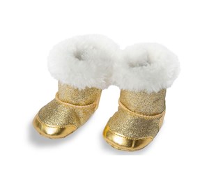 Dukker, Bamser & Utstyr - Heless Doll shoes Gold 38-45 cm - 840