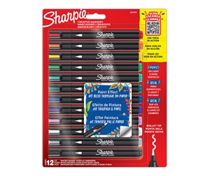 Skrive- & Tegneverktøy - Sharpie Creative Marker Bullet Tips | Assorterte farger | 12 Stk - 2201070