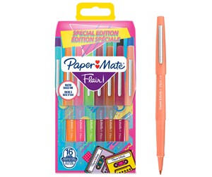 Skrive- & Tegneverktøy - Paper Mate Flair filtpenner | Middels punkt (0,7 mm) | Assorterte retrofarger | 16 Stk - 2180625