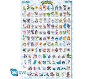 Reklameartikler - ABYstyle - POKEMON Poster Hoenn Pokemon English (91.5 x 61cm) - Plakat - GBYDCO072