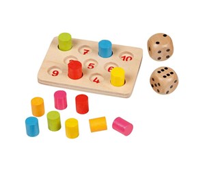 Brettspill & Puslespill - Goki Wood Shut the Box Mini Game - 56774