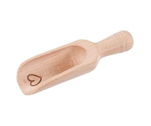 Lekekjøkken & Utstyr - Goki Wooden Flour Scoop Heart Small 10cm - 51479