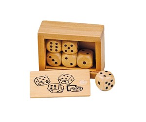 Treleker - Goki Dice Set Wood - HS239