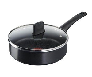 Panner - Tefal Family cook Sautepan w. lid 24 cm Black - C2783253