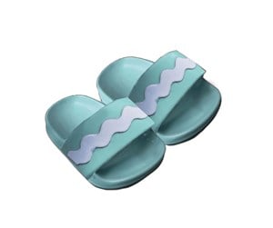 Dukker, Bamser & Utstyr - Heless Dolls Bath Slippers Mint 35-45 cm - 2007