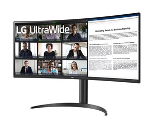 Skjerm - 34" LG 34WR55QC-B - 3440x1440 - 100Hz - VA - HDR10 - 65W USB-C - 34WR55QC-B