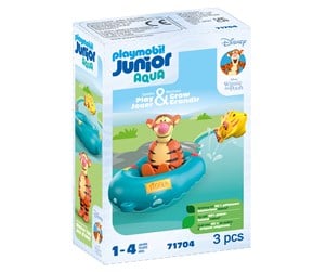 Playmobil - Playmobil 1.2.3 - Junior Aqua & Disney: Tiggers gummibåttur - 71704