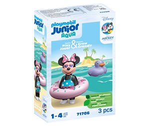 Playmobil - Playmobil 1.2.3 - Junior Aqua & Disney: Minni Mus' strandtur - 71706