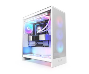 Kabinett - NZXT H7 Flow RGB (2024) - All White - Kabinett - Miditower - Hvit - CM-H72FW-R1