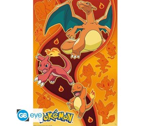 Reklameartikler - ABYstyle - POKEMON Poster Fire Type (91.5x61cm) - Plakat - GBYDCO557