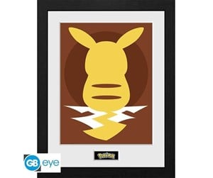 Reklameartikler - ABYstyle - POKEMON Framed print Pikachu Silhouette 25" - Bilde - PFC3698