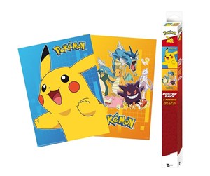 Reklameartikler - ABYstyle - POKEMON Set 2 Chibi Posters Colourful Characters (52x38cm) - Plakat - GBYDCO049