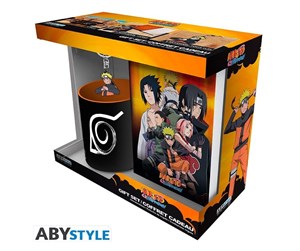 Reklameartikler - ABYstyle - NARUTO SHIPPUDEN Gift Set Mug + Keyring PVC + Notebook Naruto - Gavepakke - ABYPCK254