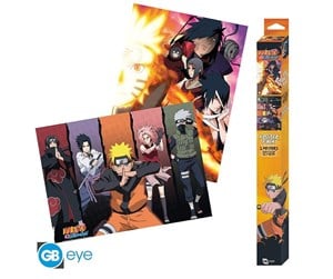 Reklameartikler - ABYstyle - NARUTO SHIPPUDEN Set 2 Chibi Posters Groups (52x38cm) - Plakat - ABYDCO609