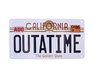 Reklameartikler - FaNaTtik - Back To The Future Replica Number Plate Tin Sign - UV-BF106