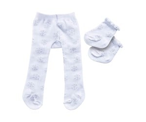 Dukker, Bamser & Utstyr - Heless Doll Tights with Socks - Snowflakes 35-45 cm - 478