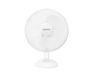 Varme- & Kjøleapparat - NORTH Desk Fan 30cm Plastic White - FT-30A