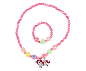 Små gaver til barn - Dream Horse Pearl Necklace and Unicorn Bracelet (Assorted) - 35139Z