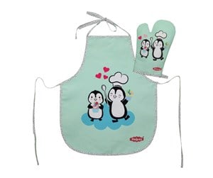 Rollelek - Heless Set of children's apron and oven glove Penguin - 223