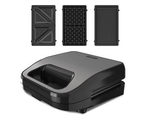 Smørbrødgriller - Black & Decker Smørbrødgriller Sandwich Maker Grill Sandwich Waffle - ES9680170B