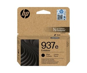 Printertilbehør blekk/toner - HP 937e / 4S6W9NE EvoMore Black Ink - Blekkpatron Svart - 4S6W9NE