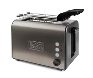 Brødrister - Black & Decker Brødrister Toaster 2-Slice Extra Grills Brushed Steel - ES9600090B