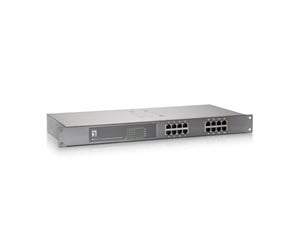 Switch/splitter - LevelOne FEP-1611 16-Port Fast Ethernet PoE Switch (240W) - FEP-1611